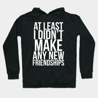 At least I didn't make any new friendships // Funny. Parks and Rec- April Ludgate Hoodie